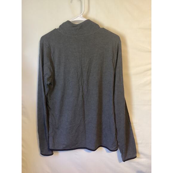 3010 NWT Threads 4 Thought Womens Fleece 1/4 Zip Mock Neck Pullover Gray Small - Picture 2 of 3